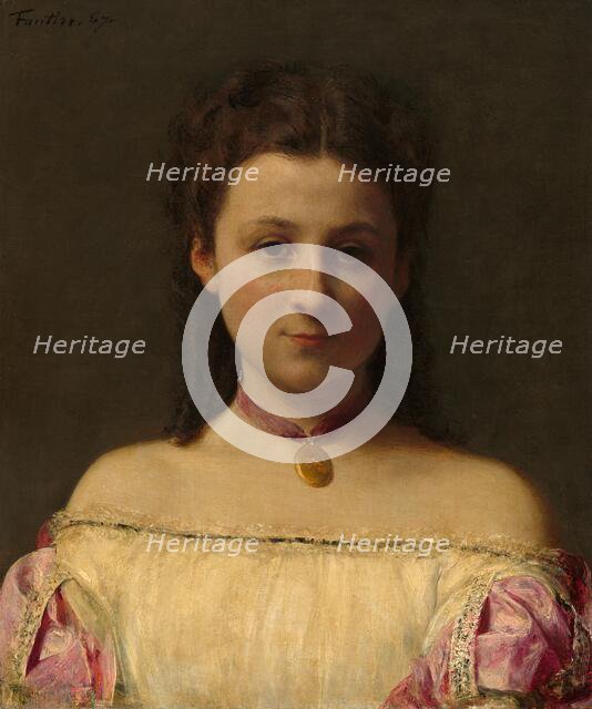 Mademoiselle de Fitz-James, 1867. Creator: Henri Fantin-Latour.