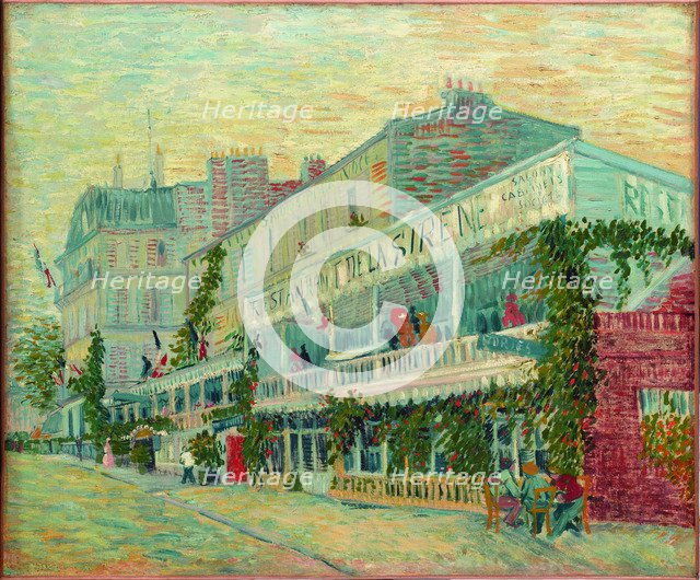 Le Restaurant de la Sirène à Asnières, 1887.