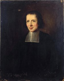 Portrait of a priest, formerly identified as Father La Chaise (1624-1709), confessor to..., c1700. Creator: Unknown.