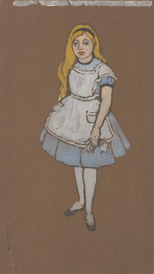Alice (costume design for Alice-in-Wonderland, 1915), 1915. Creator: William Penhallow Henderson.