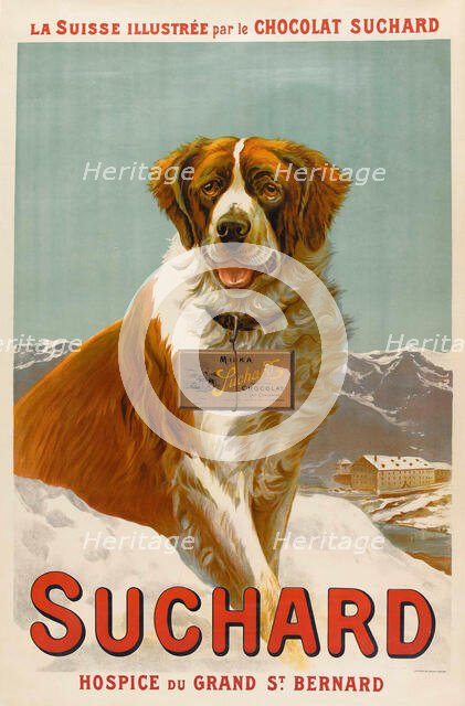 Suchard. Hospice du Grand St. Bernard, 1902. Creator: Husson; Joseph Marie (1864-1910).