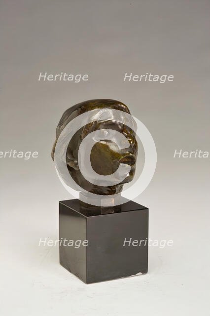 Head of Sorrow (small version), 1882. Creator: Auguste Rodin.