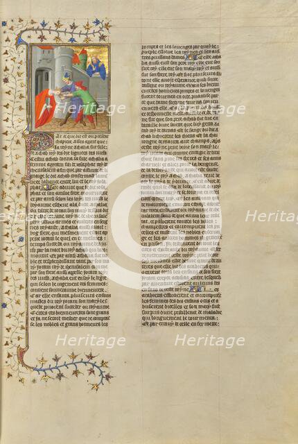 Athaliah, Queen of Judah, Dragged from the Temple, about 1413-1415. Creators: Boucicaut Master, Workshop of the Boucicaut Master.