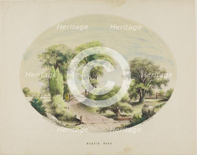 Rustic Road, 1849. Creator: William Newton Bartholomew.