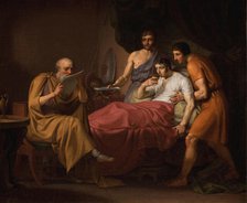 Alexander the Great on his Sickbed, 1806. Creator: CW Eckersberg.