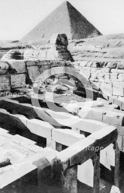 The Sphinx Temple, Cairo, Egypt, c1920s. Artist: Unknown
