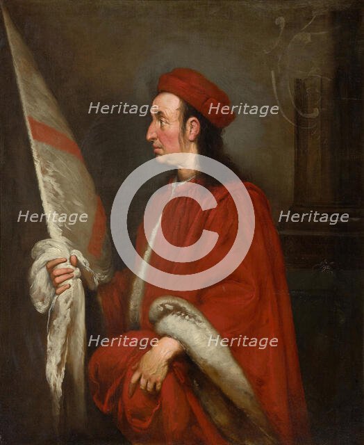 Portrait of Paolo Gregorio Raggi, Governor of Corsica, c1640. Creator: Strozzi; Bernardo (1581-1644).