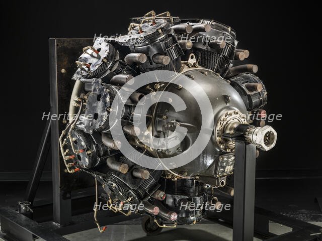 Continental XR-1740-2, Sleeve Valve, Radial 14 Engine, ca. 1941. Creator: Continental.