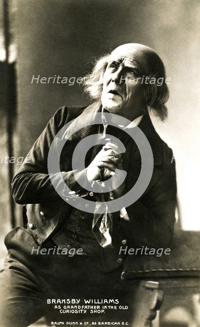 Bransby Williams (1870-1961), British actor, early 20th century.Artist: Ralph Dunn & Co.