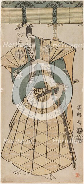 The actor Bando Hikosaburo III as Godai Saburo Chikatada, 1794. Creator: Tôshûsai Sharaku.