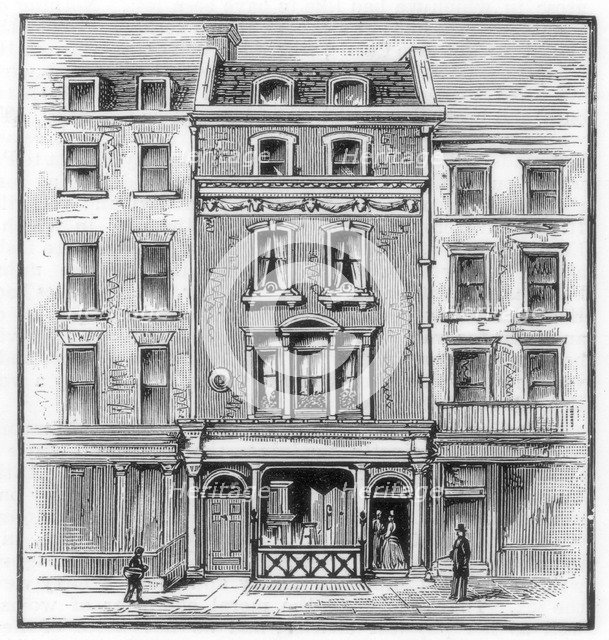 Lord Byron's birthplace, Holles Street, Cavendish Square, London, 1888. Artist: Unknown