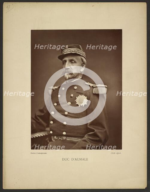 Duc d'Aumale, 1878. Creator: Eugène Appert.