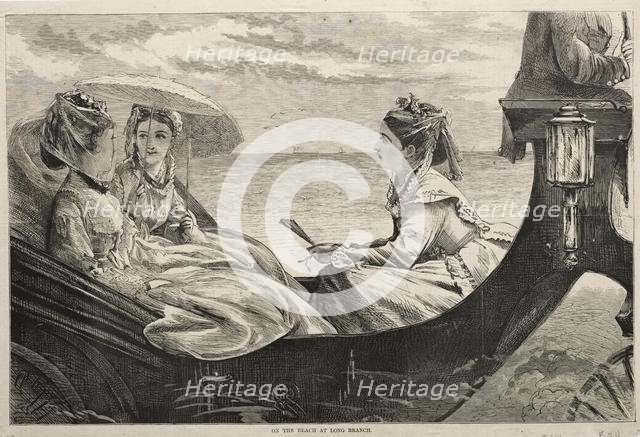 On the Beach at Long Branch, 1870. Creator: Winslow Homer (American, 1836-1910).