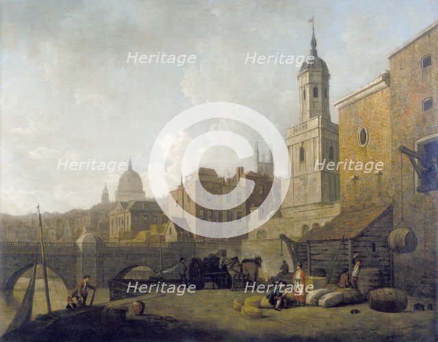 'Fresh Wharf, London Bridge', c1762.  Artist: William Marlow
