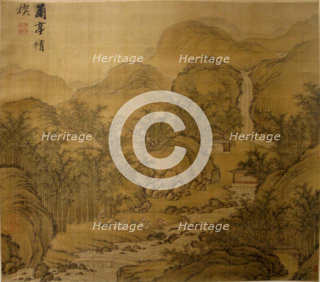 Spring Ablutions at the Orchid Pavilion. Creator: After Wang Wenzhi (Chinese, 1730-1802).