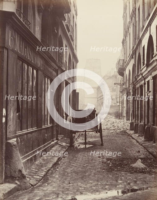 Rue Estienne, de la rue Boucher, 1862-65. Creator: Charles Marville.