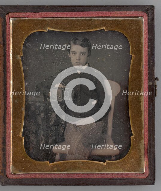 Untitled (Portrait of a Seated Boy), 1847. Creator: Unknown.