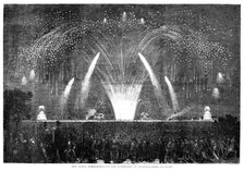 The Peace Commemoration - the Fireworks in Victoria-Park, 1856.  Creator: Unknown.