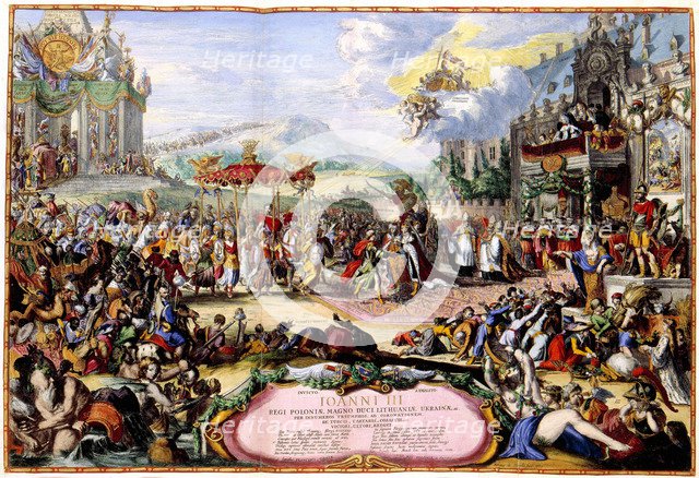 Allegory of King John III Sobieski, 1675. Artist: Hooghe, Romeyn de (1645-1708)