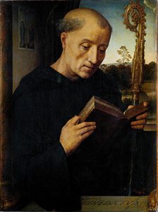 Saint Benedict (Benedetto Portinari Triptych, left panel) , 1487. Creator: Memling; Hans (1433/40-1494).