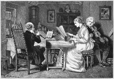 Making music, London, 1874. Artist: Francis Wilfrid Lawson