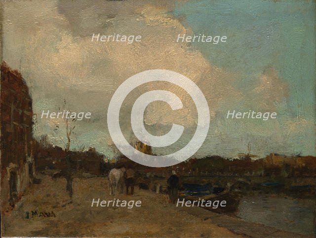 Canal Side. Creator: Jacob Henricus Maris.