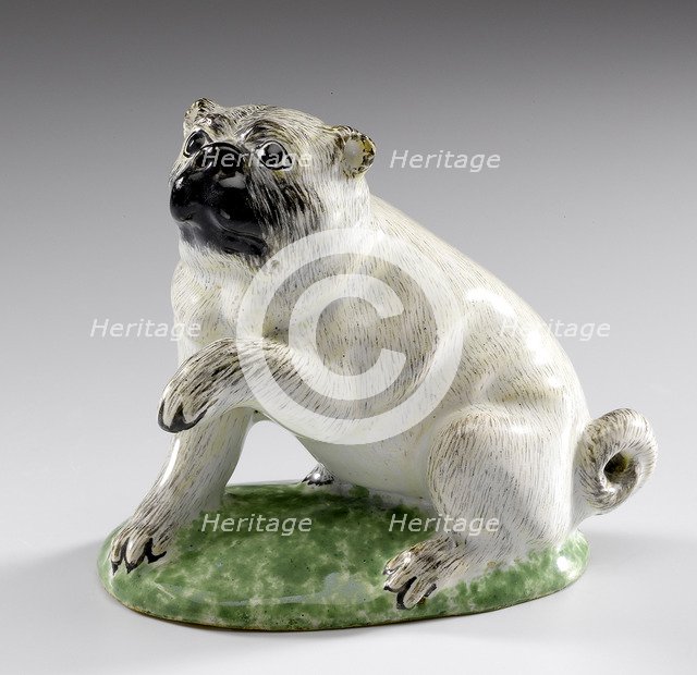 Pug, ca 1760. Artist: Manufaktur Hoechst  