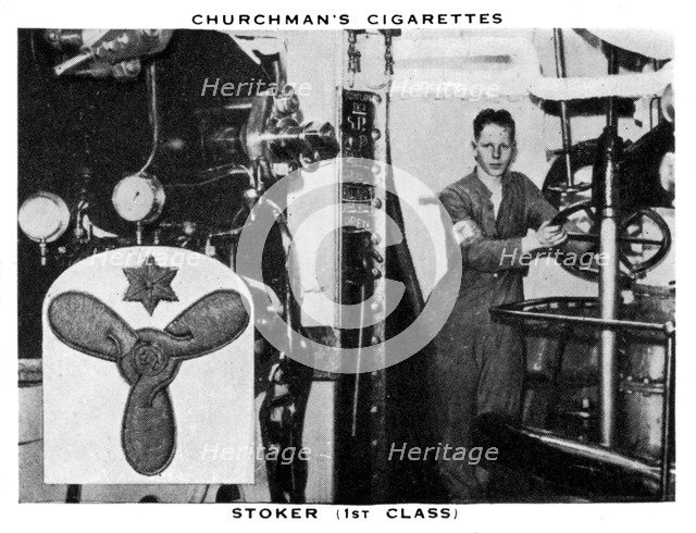 Stoker, (1st Class), 1937.Artist: WA & AC Churchman