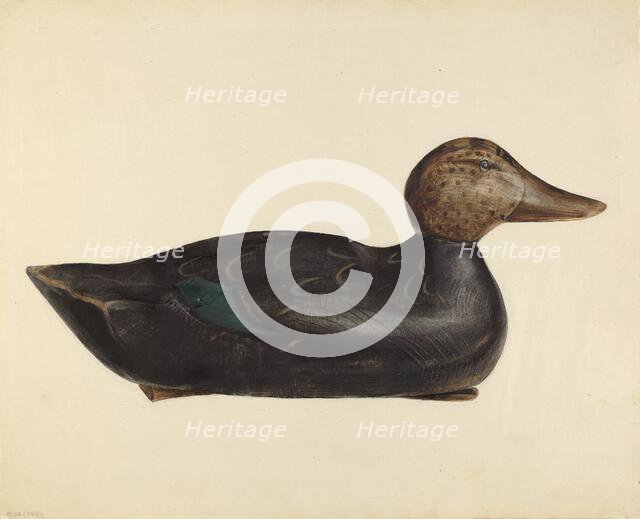 Decoy, c. 1940. Creator: Mina Lowry.