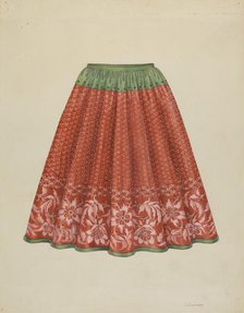 Child's Skirt, c. 1936. Creator: Syrena Swanson.