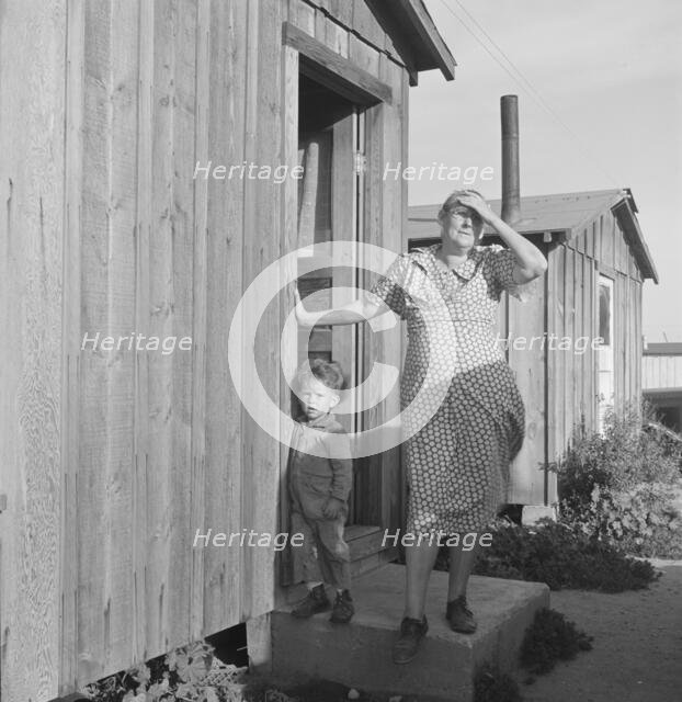 Grandmother and grandchild, Greenfield, Salinas Valley, California, 1939. Creator: Dorothea Lange.