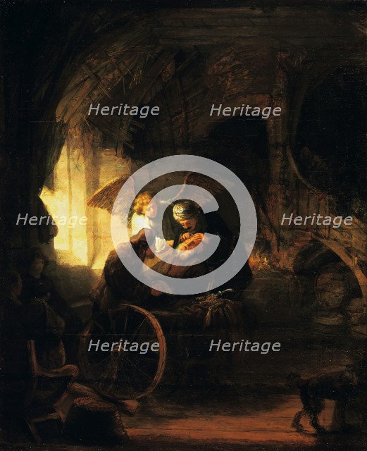 'Tobias Returns Sight to His Father', 1636. Artist: Rembrandt Harmensz van Rijn    