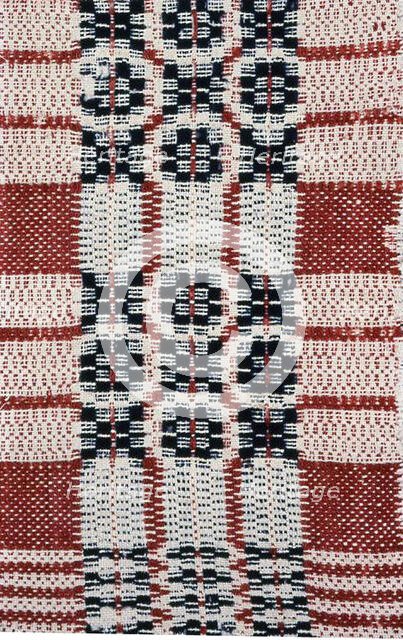 Coverlet (Fragment), United States, 19th century. Creator: Unknown.