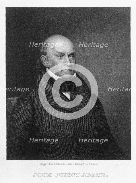 John Quincy Adams, 6th President of the United States of America, (19th century). Artist: John Wesley Paradise