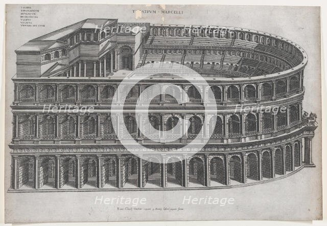 Speculum Romanae Magnificentiae: Theater of Marcellus, 16th century., 16th century. Creator: Anon.