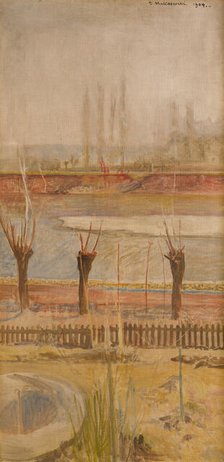 Landscape from the Banks of the Vistula, 1904. Creator: Jacek Malczewski.