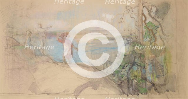 Sarvikallio, sketch, 1910-1912. Creator: Eero Jarnefelt.