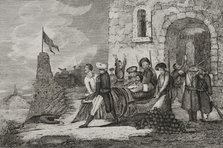 First Carlist War, (1833-1840): First Siege of Bilbao, (1835), 1845. Creator: Francisco Sainz.