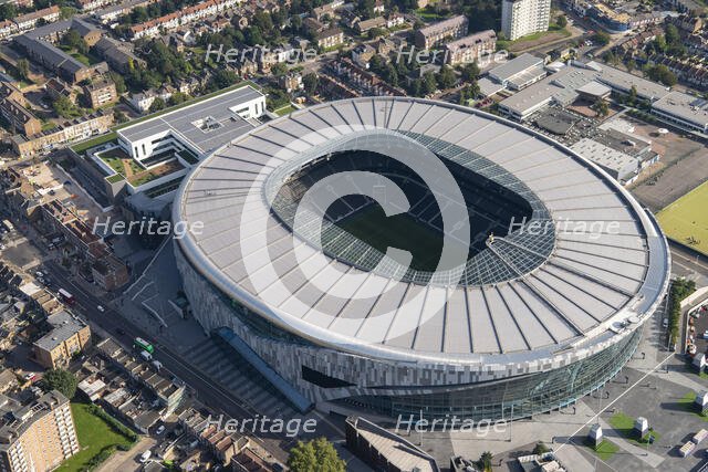 The new White Hart Lane Football Ground, home to Tottenham Hotspur FC, Tottenham, London, 2021. Creator: Damian Grady.