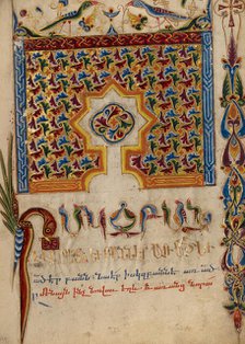 Decorated Incipit Page; Gospel Book, 1615. Creator: Mesrop of Khizan.