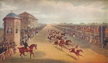 'Race for the Great St. Leger Stakes, 1836', 1837. Artist: John Harris.