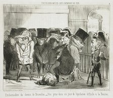 Embarcadère du chemin de Bruxelles, 1852. Creator: Honore Daumier.