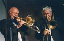Roy Williams and Dan Barrett, Swinging Jazz Party, Blackpool, 2005. Creator: Brian Foskett.