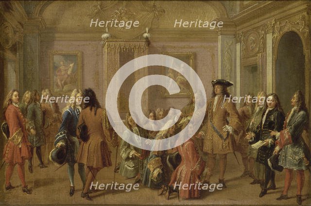 The first promotion of the Knights of Saint Louis by Louis XIV, Versailles May 8, 1693, 1710. Creator: Marot, François (1666-1719).