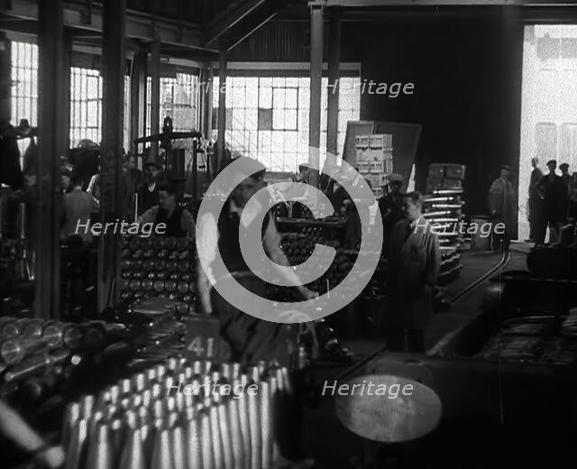 British Factory Workers Making Ammunition, 1941. Creator: British Pathe Ltd.