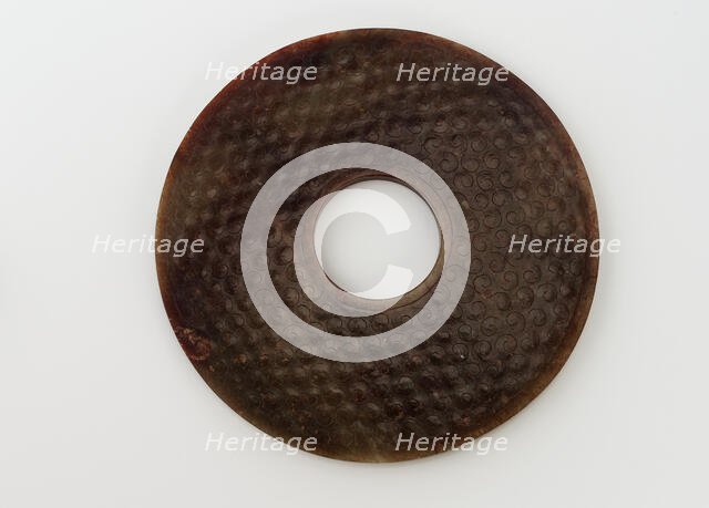 Disk (bi), Eastern Zhou dynasty, 3rd century BCE. Creator: Unknown.