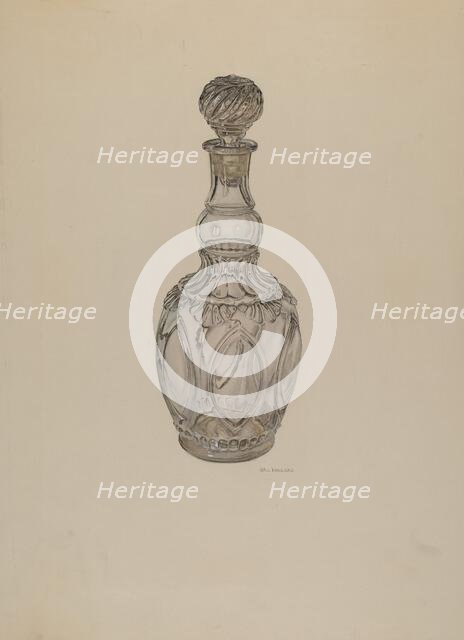 Decanter, c. 1940. Creator: George Yanosko.