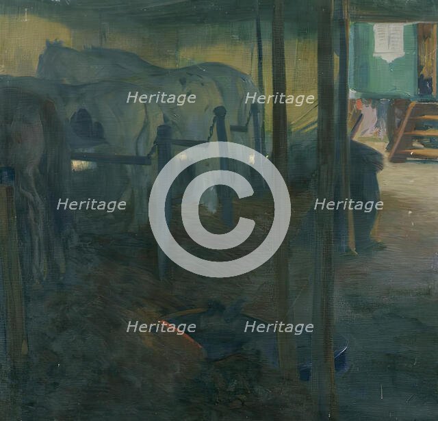 Circus Study (At the Longe), 1910. Creator: Otto Friedrich.