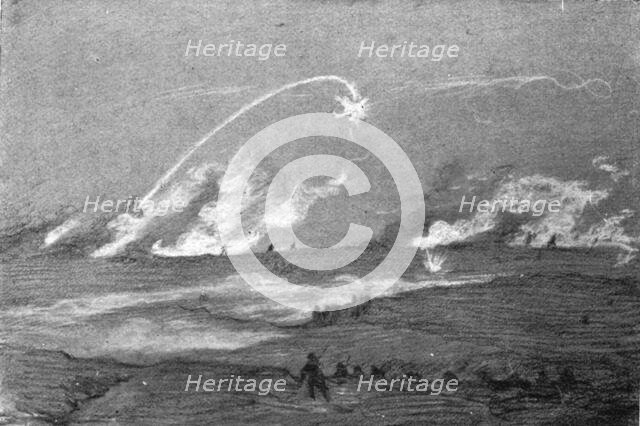 The Battle Seen by a Combatant; 6 a.m.: the Zouaves hold the fort of Malmaison..., 1917. Creator: F Elim.