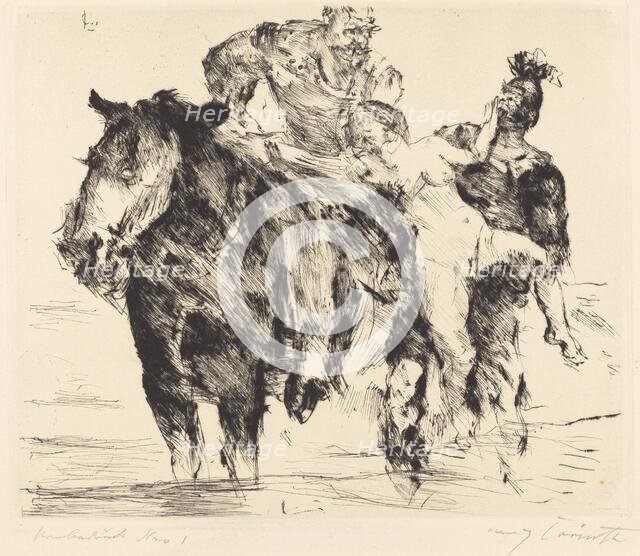 Frauenräuber (Rape), 1920. Creator: Lovis Corinth.